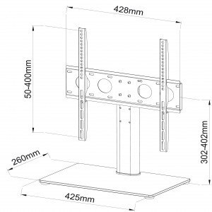 ART Ministolik/stojak + uchwyt do TV 32-55 cali 40 kg SD-33