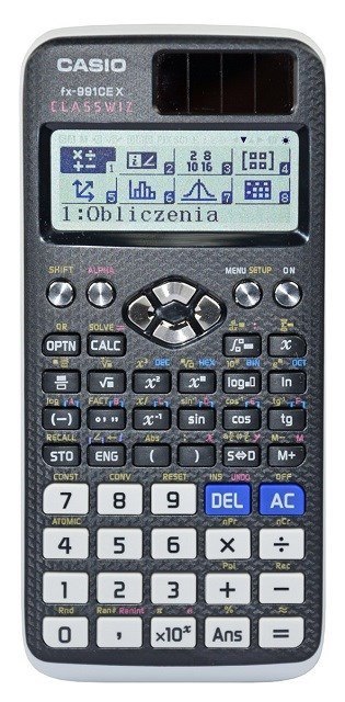 CASIO KALKULATOR NAUKOWY FX 991CEX CLASSWIZ CZARNY, 12 CYFROWY WYŚWIETLACZ