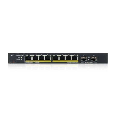 Switch niezarzadzalny Zyxel GS1100-10HP v2 8x100/1000Mbps 2xSFP PoE