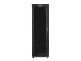 Lanberg Szafa instalacyjna rack stojąca 19 47U 800x1000 czarna, drzwi szklane LCD (Flat pack)