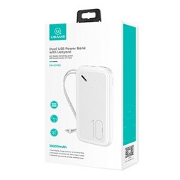 USAMS Powerbank PB56 10000mAh 2xUSB Biały