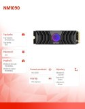 Lexar Dysk SSD NM1090 1TB Gen5 11500/9000 Radiator RGB