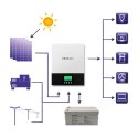 Qoltec Hybrydowy inwerter solarny Off-Grid 2.4kW | 80A | MPPT | Sinus