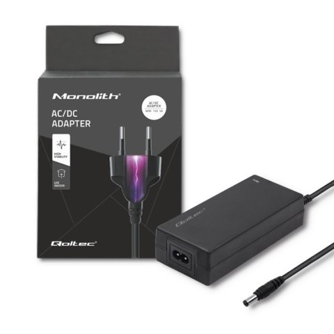 Qoltec Zasilacz desktopowy 60W | 12V | 5A | 5.5*2.1 |+kabel zasilający