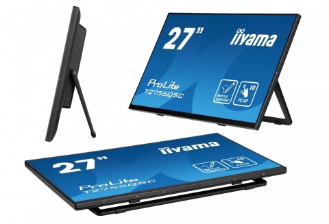 IIYAMA Monitor 27 cali T2755QSC-B1 Dotyk, USB, HDMI, IPS, QHD