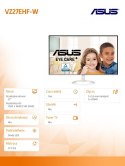 Asus Monitor 27 cali VZ27EHF-W