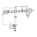 LogiLink Uchwyt do monitora (2x) 13-27 cali, max. 2x8kg