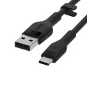 Belkin Kabel BoostCharge USB-A do USB-C silikonowy 2m, czarny