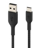 Belkin Kabel Braided USB-C USB-A 2m czarny