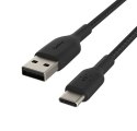 Belkin Kabel Braided USB-C USB-A 2m czarny