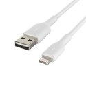 Belkin Kabel PVC USB-A to Lightning 15cm White