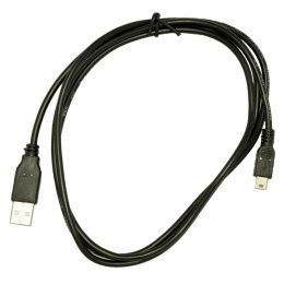 Kabel USB 2.0 Akyga AK-USB-03 USB A(M) - mini USB B(M) 5-pin 1.8m czarny