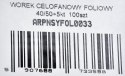 WOREK CELOFANOWY FOLIOWY 40/50+5KT 100SZT