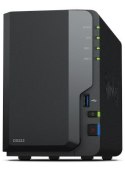 NAS Synology DS223; Tower; 2x (3.5" SATA HDD)/2.5" HDD SSD); Realtek RTD1619B;,2GB DDR4, 1x 1GbE RJ-45