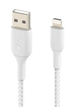 Belkin Kabel Braided USB- Lightning 1m biały