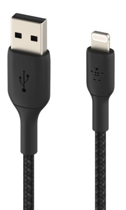 Belkin Kabel Braided USB- Lightning 1m czarny