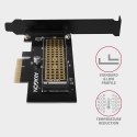 Adapter wewnętrzny Axagon PCEM2-N PCIe x4 do1x SSD M.2 NVMe M-key slot do 80mm