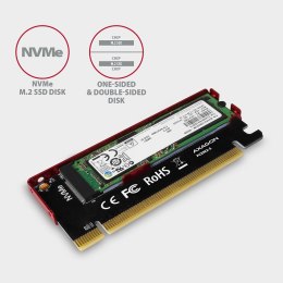 Adapter wewnętrzny Axagon PCEM2-S PCIe x16 do 1x SSD M.2 NVMe M-key slot do 80mm