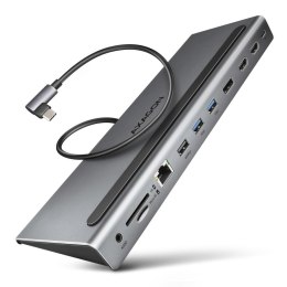 Wieloportowy HUB USB-C 3.2, DisplayPort, 2x HDMI Axagon HMC-4KX3