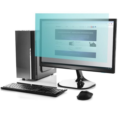 Qoltec Filtr światła niebieskiego 21.5 cala | 16:9 | Ochrona wzroku | Anti Glare | Matowy | na monitor