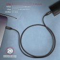 Kabel USB-C 3.2 Gen 2 PD 100W, 5A, 2m czarny Axagon