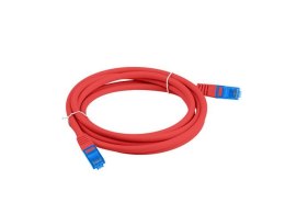 Lanberg Patchcord kat.6a S/FTP CCA 2.0m Czerwony