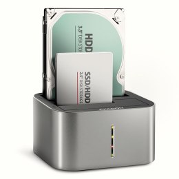 Stacja dokująca Axagon ADSA-DC USB-C 3.2 Gen1 do 2x SATA 6Gbps 2,5