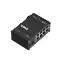 TELTONIKA Przełącznik niezarządzalny Industrial switch TSW040 8xPoE+, 8x10/100 Eth, DIN