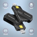 Zewnętrzny czytnik kart USB 2.0 do Micro SD / SD / Smart Card / SIM / AXAGON