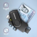 Zewnętrzny czytnik kart USB 2.0 do Micro SD / SD / Smart Card / SIM / AXAGON