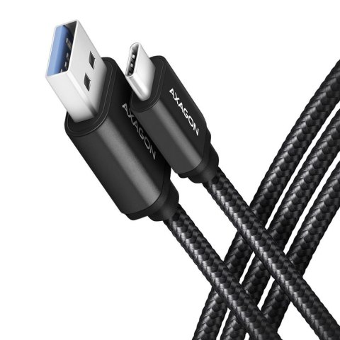 Kabel USB-C - USB-A USB 3.2 Gen 1 2m czarny Axagon