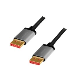 LogiLink Kabel DisplayPort 8K/60 Hz,DP/M do DP/M aluminiowy 2m