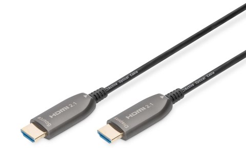 Kabel DIGITUS połączeniowy hybrydowy AOC HDMI 2.1 Ultra High Speed 8K60Hz UHD HDMI A/HDMI A M/M czarny 20m