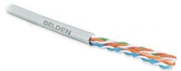 Belden Kabel teleinformatyczny, instalacyjny, U/UTP kat.5e 4x2xAWG24/1, drut, miedziany, PVC, 305m, szary