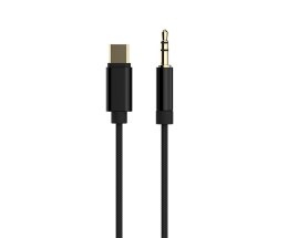 Kabel USB typu C do 3.5mm czarny 1.5m Gembird