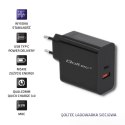 Qoltec Ładowarka sieciowa | 63W | 5-20V | 1.5-3A | USB typ C PD | USB QC 3.0 | Czarna