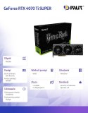 Palit Karta graficzna GeForce RTX 4070 Ti SUPER GAMER OCK OMNIBLACK 16GB 256b