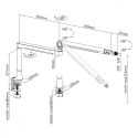 Maclean Uchwyt statyw aluminiowy do mikrofonu uniwersalny biurkowy NanoRS RS471