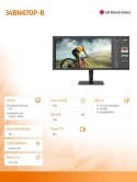 LG Electronics Monitor 34 cale LG 34BN670P-B UltraWide