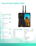 ULEFONE Smartfon Armor 26 Ultra Walkie-Talkie 5G 6.78'' 12/512GB IP68/IP69K 15600 mAh DualSIM czarny