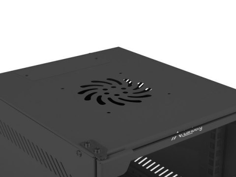 Lanberg Szafa wisząca 10 cali 12U 280x310 czarna FLAT PACK