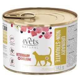 4VETS Natural Urinary No Struvit Cat - mokra karma dla kota - 185 g