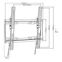 Maclean Uchwyt do TV 32-70'' 45kg MC-412 VESA 400x400