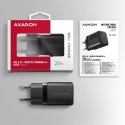 AXAGON ACU-PD20 Ładowarka sieciowa PD 20W, 1x port USB-C, PD3.0/QC3.0/AFC/FCP/Apple Czarna