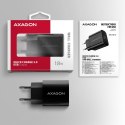 AXAGON ACU-QC18 Ładowarka sieciowa QC 18W, 1x port USB-A, QC3.0/AFC/FCP/SMART Czarna