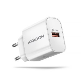 AXAGON ACU-QC18W Ładowarka sieciowa QC 18W, 1x port USB-A, QC3.0/AFC/FCP/SMART Biała