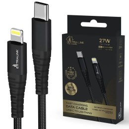 Extralink Kabel USB Typ-C do Lightning Smart Life Braided 27W 2m czarny