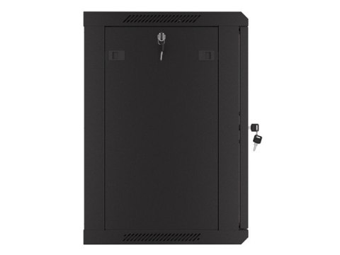 Lanberg Szafa wisząca 19 cali 12U 600x450 drzwi perforowane (flat pack) czarna