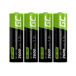 GREEN CELL AKUMULATORKI PALUSZKI 4X AA R6 2600MAH