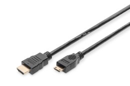 Kabel HDMI DIGITUS AK-330106-020-S HDMI C (mini)/M - HDMI A/M 2m